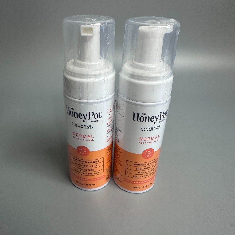The Honey Pot Company Normal Foaming Wash 5.51 fl oz 2 Pack Plant-Derived Care
